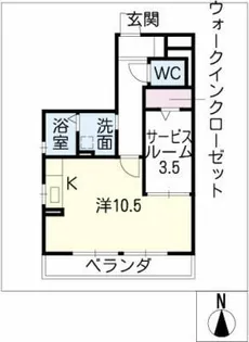 シャローム B棟【1階】の間取り