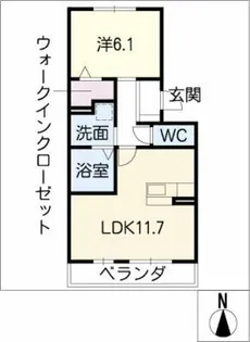 Life伝治山【3階】の間取り