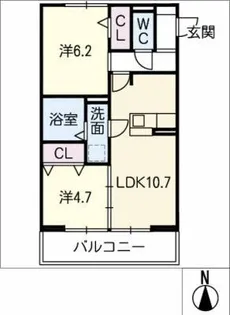 エスポワール【2階】の間取り