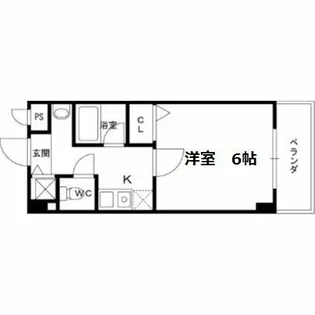 プレミアム新福島【10階】の間取り