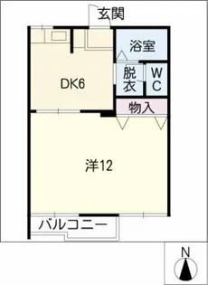 ハリープラザ三陽F棟【2階】の間取り