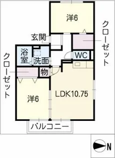 ひだまり大浜【1階】の間取り