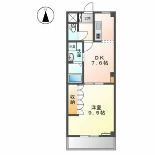 サンメゾン高畑【2階】の間取り