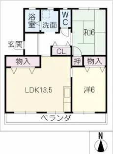 プリミエール林島【4階】の間取り