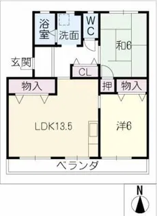 プリミエール林島【4階】の間取り