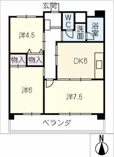 プリミエール弥生【3階】の間取り