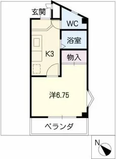 プリミエール八田【4階】の間取り