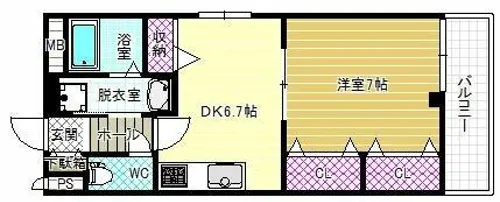 Vulcan城山【3階】の間取り