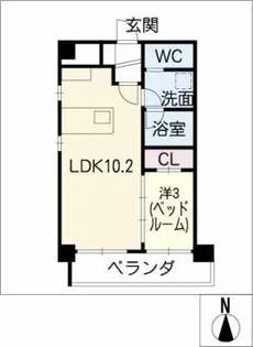 アルファパル筒井【3階】の間取り
