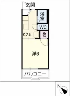 コーポ橘【1階】の間取り