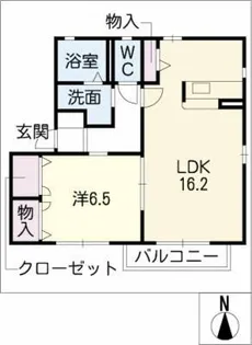 フラット2【1階】の間取り