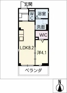 クレール枇杷島【3階】の間取り