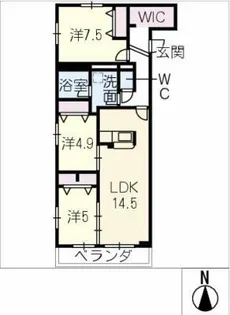 maison de shiva【3階】の間取り