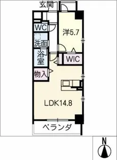 BELLE MAISON CONFORT【1階】の間取り