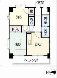グランディオス元町【3階】の間取り