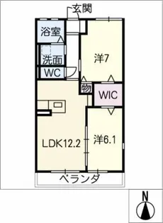 セゾンハイム【2階】の間取り