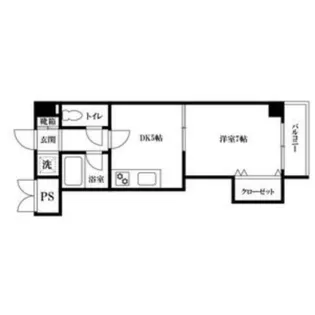 ルシエ桃谷(旧ニューフレンドマンション)【1階】の間取り