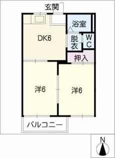 タウニーサンフィル【2階】の間取り