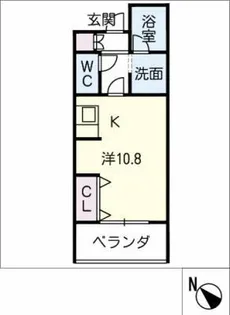 ラ・メゾンド・ポム【3階】の間取り