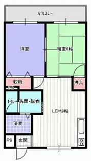 エストジャルダン西口【4階】の間取り