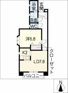 ヴァンシェル【1階】の間取り