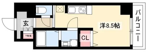 La Douceur今池【6階】の間取り