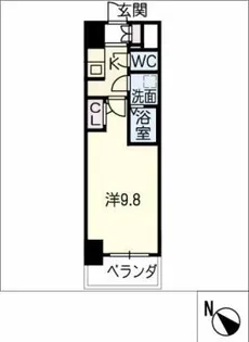 S-RESIDENCE勝川駅前【13階】の間取り
