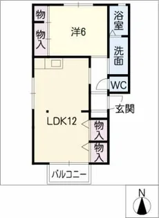 スインセラティA棟【1階】の間取り