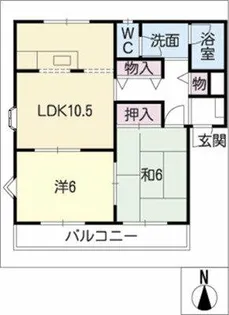 サンレジデンス江西【1階】の間取り