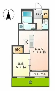 シエルクレール【1階】の間取り