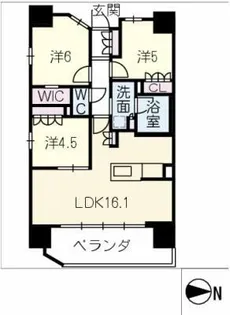 OPENRESIDENCIA NAGOYA NORTH 801【8階】の間取り