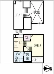 リラッサンテ【1階】の間取り