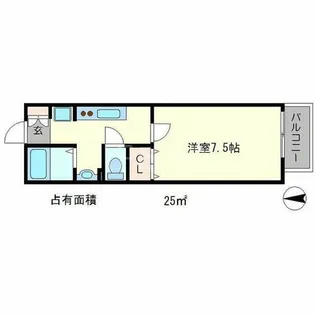 フィオーレ芝本II【1階】の間取り