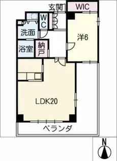 エメラルドレジデンス【6階】の間取り