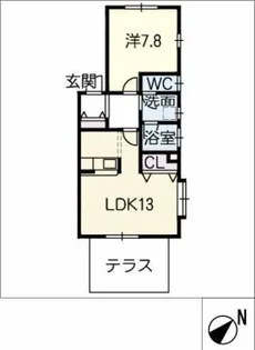 ラメール【1階】の間取り