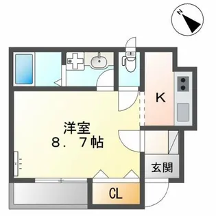 パシフィックパレス向山【1階】の間取り