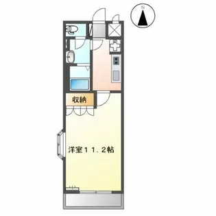 グランレーブⅡ【2階】の間取り