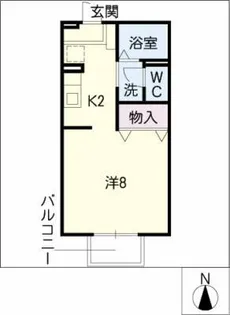 シャンテロッコー二番館【2階】の間取り