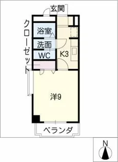 シャトルエイティーン【1階】の間取り