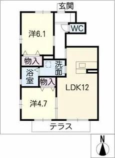Plaisir nord【1階】の間取り