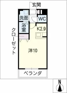 ブルーム名駅【5階】の間取り