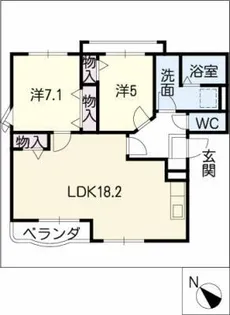 ブリックヒルズ【3階】の間取り