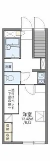 レオパレスツェーントル三好【102号室】の間取り