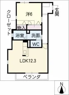 グランシャリオ【3階】の間取り