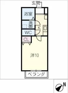 サニーハイツ上社【3階】の間取り