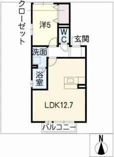 ラフィネ・マルモ101【2階】の間取り