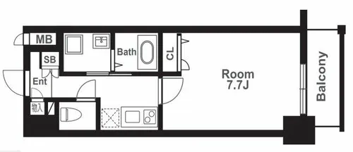 La Douceur梅田East【2階】の間取り