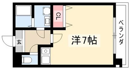 ヒロックスビル【4G号室】の間取り