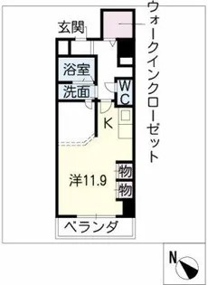 クリサスレジデンス枇杷島【0801号室】の間取り