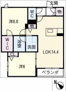 フェリーチェ【3階】の間取り